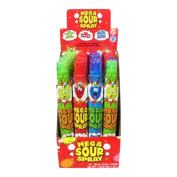 Mega Sour Spray Bottles 12 x 90 ml