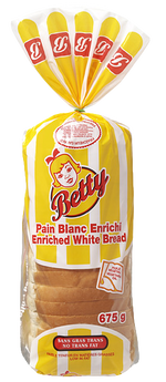 Betty Enriched White Bread, 675 g