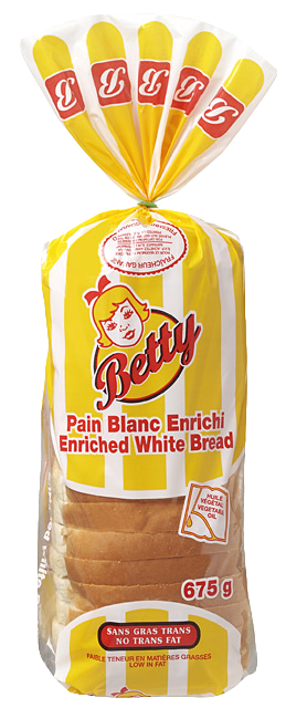 Betty Enriched White Bread, 675 g