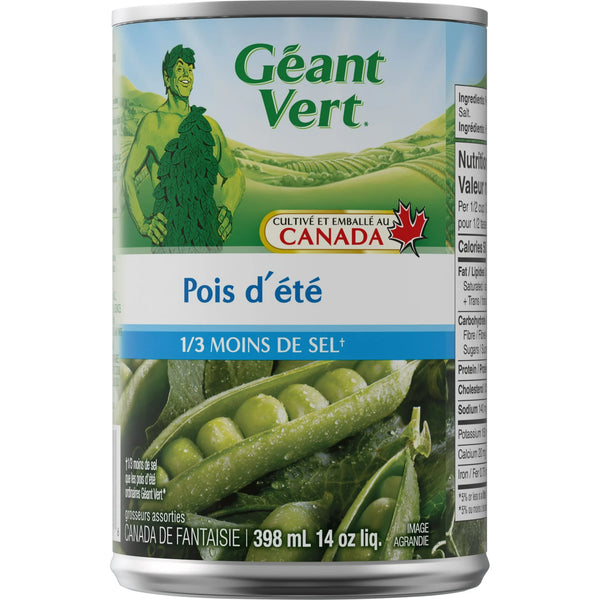 Green Giant Summer Sweet Peas 1 3 Less Salt 14 Oz