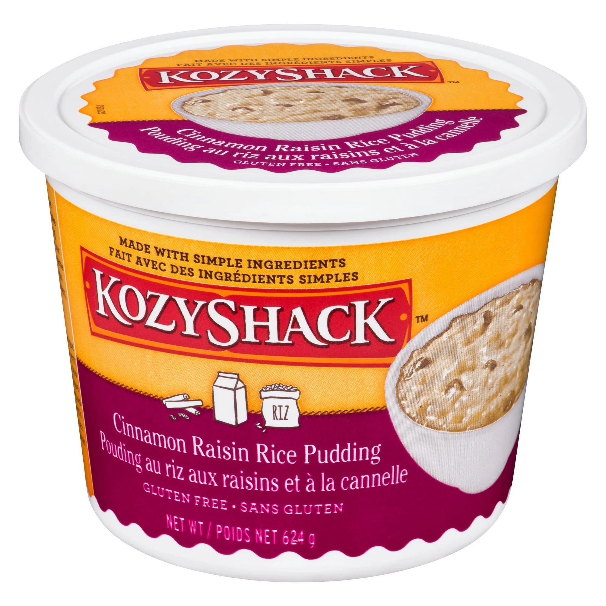 Kozyshack Cinnamon Raison Rice Pudding 624g – arcticfresh