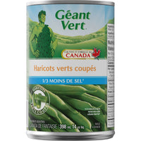 Green Giant Cut Green Beans, 1/3 Less Salt 14OZ.