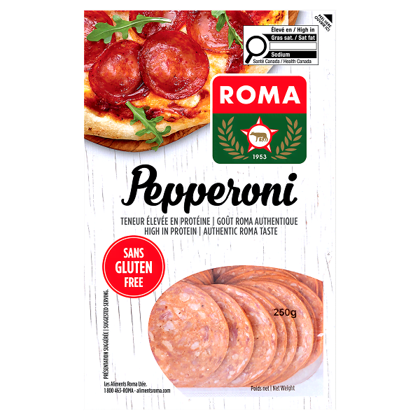 Roma Pepperoni Sml Sans Gluten Free 250g