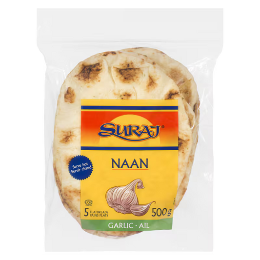 Suraj Garlic Naan 5 Pk, 500g