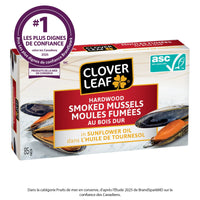 Cloverleaf Smoked Mussels In Sunflower Oil 85g