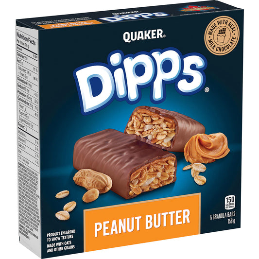 Quaker Dipps Granola Bars – Peanut Butter 156g