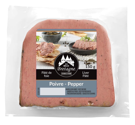 Belle Bretagne Pepper Glazed Liver Pate, Pepper Glazed Liver Pate 150 g