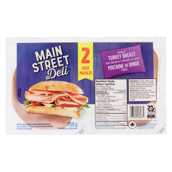Main Street Deli Smoked Turkey Breast 100g