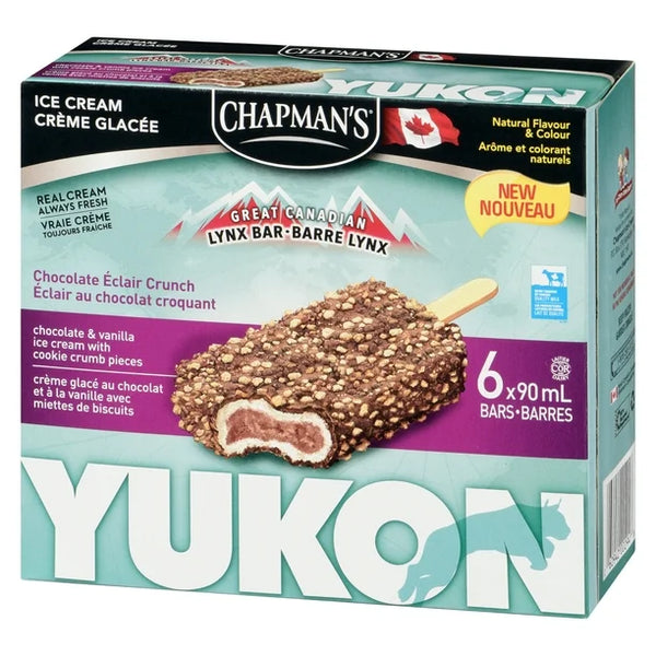Chapman's Yukon Lynx Chocolate Éclair Crunch in a Box, 6 x 90 mL