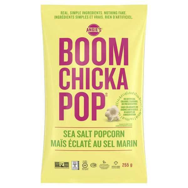 Angie’s BOOMCHICKAPOP® Sea Salt Ready-to-Eat Popcorn, (255 gram bag)