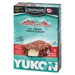 Chapman's Yukon Lynx French Vanilla and Almond Ice Cream Bar in a Box, 6 x 90mL