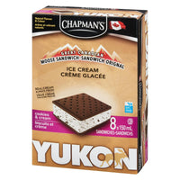 Chapman's Yukon Moose Cookies & Cream Ice Cream Sandwich in a Box, 8 x 150mL