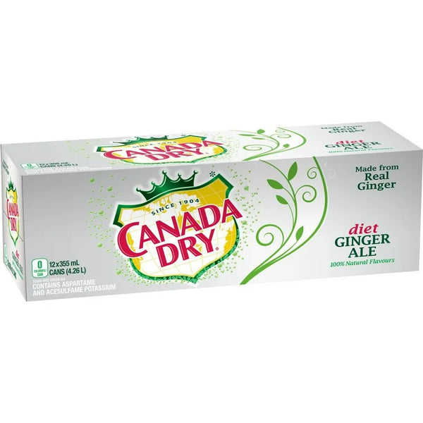 Canada Dry Diet Gingerale 12 Pk, 12*355 ml