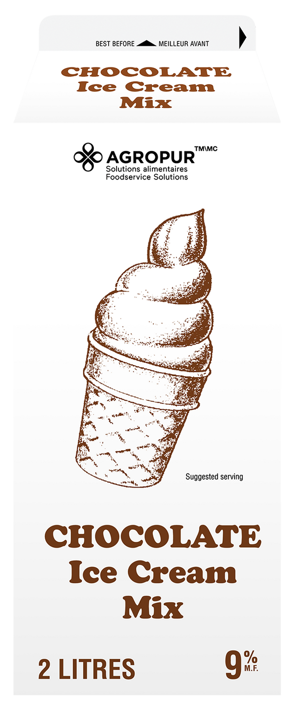 Agropur Chocolate Ice Cream Mix 2L