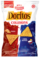 Doritos Collisions Pizza and Cool Ranch Flavoured Tortilla Chips., 210 g.