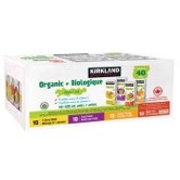 Kirkland Signature Organic Juice Assorted Flavours 40 x 200 mL