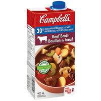 Campbells Beef Broth 30p C Less Salt 900ml