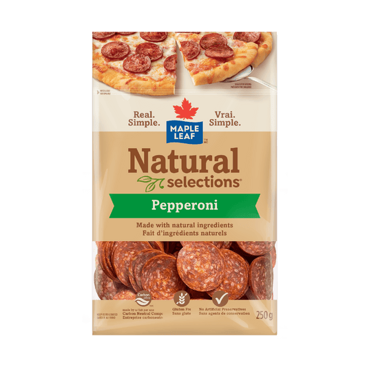 Maple Leaf Pepperoni Slices, Natural Selections