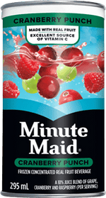 Minute Maid Frozen Concentrated Cranberry Punch 295mL