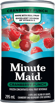 Minute Maid Frozen Concentrated Cranberry Punch 295mL