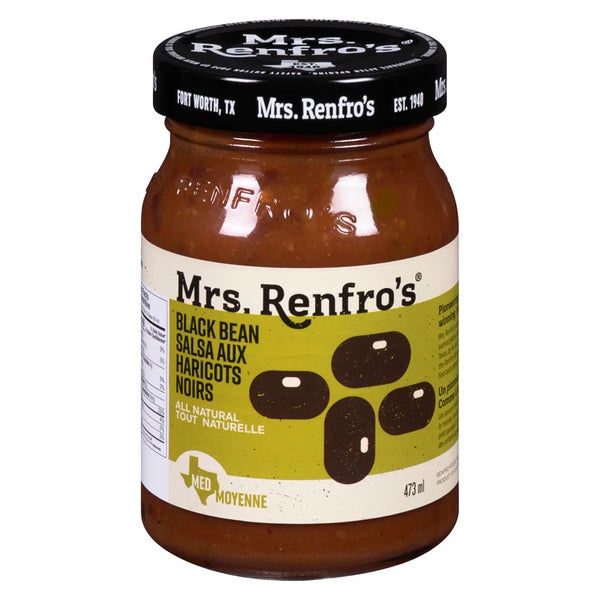 Mrs Renfros Black Bean Salsa 473 Ml