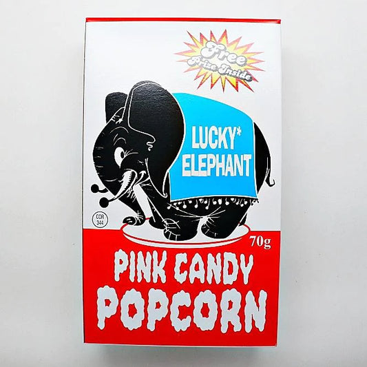Lucky Elephant Pink Candy Popcorn 70g