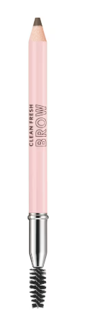Clean Fresh Brow Eyebrow Pencil, Long-Lasting, Natural Looking, Vegan Formula, Easy to Apply, Eyebrow Pencil with Brush