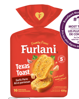 Furlani Ready Bake Garlic Parmesan Toast Texas-Style Bread
