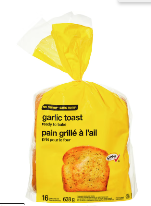 No Name Ready to Bake Garlic Toast