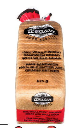 Weston Sandwich Bread, Whole Wheat