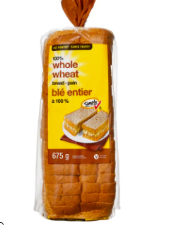 No Name 100% Whole Wheat Bread