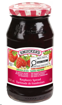 Smuckers Pure Seedless Raspberry Jam