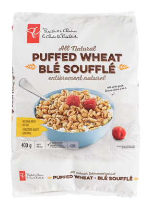 President's Choice All-Natural Puffed Wheat Cereal