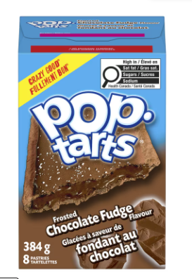 Kelloggs Poptarts Pop Tarts Frosted Chocolate Fudge Flavour