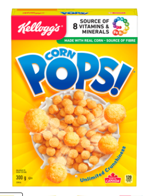 Kelloggs Corn Pops Cereal 300 g