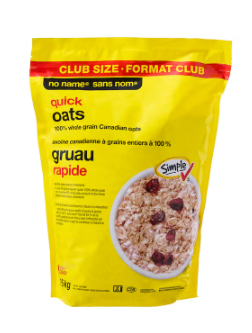 No Name Quick 100% Whole Grain Oats Club Size