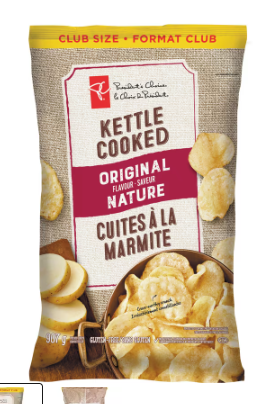 President's Choice Original Kettle Cooked Chips Club Size