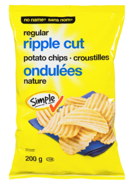 No Name Regular Ripple Cut Potato Chips
