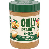 Kraft Only Peanuts All Natural Smooth Peanut Butter 750g