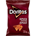 Doritos Spicy Nacho flavoured Tortilla Chips, 235 g.
