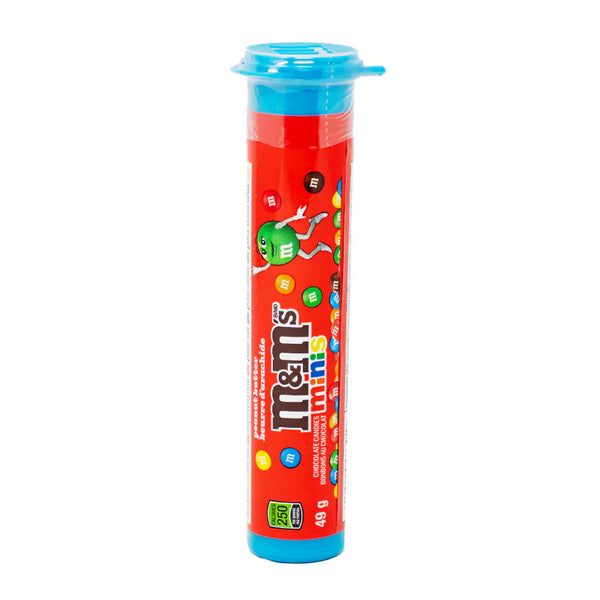 M&M'S Minis, Peanut Butter Milk Chocolate Candy, 49g Tube