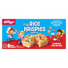 Kellogg'S Rice Krisipes Squares Bars Rainbow 176G, 8 Bars