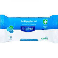 Deep Fresh Antibacterial Wipes 15pk