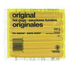 No Name Original Hot Dogs 450g