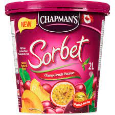 Chapmans Cherry Peach Sorbet 2l