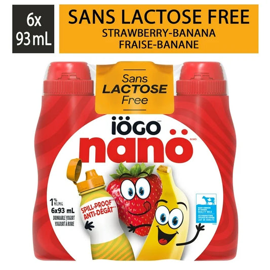 Iogo Nano Drink Banana 1% 6x93 ML