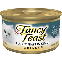 Fancy Feast Grilled Turkey Feast in Gravy, Wet Cat Food 85g, 85g