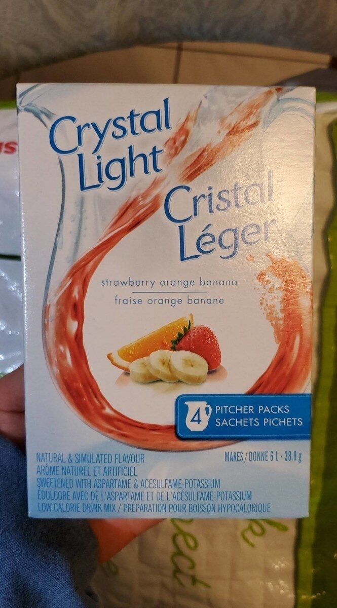 Crystal Light Strawberry orange banana 38.8g