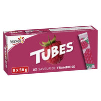 Yoplait Raspberry Flavour Tubes, 448G 8 x 56 g