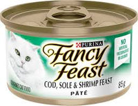 Fancy Feast Pate Cod, Sole & Shrimp, Wet Cat Food 85g